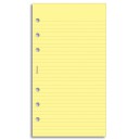 Filofax linkované listy žluté - personal
