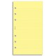 Filofax linkované listy žluté - A5